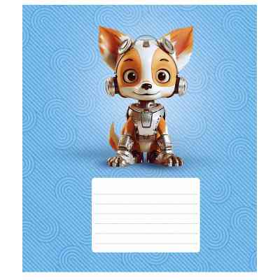 Зошит Школярик Robot animals 12 аркушів клітинка (012-3331K) Вінниця