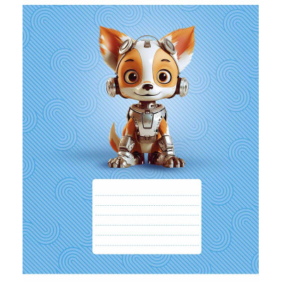 Зошит Школярик Robot animals 12 аркушів клітинка (012-3331K) Вінниця - фото 1