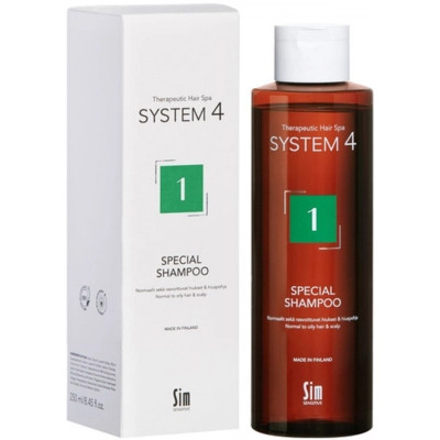 Шампунь Sim Sensitive System 4 Для нормальной кожи головы и склонной к жирности 250 мл (6417150024345) Винница - изображение 1