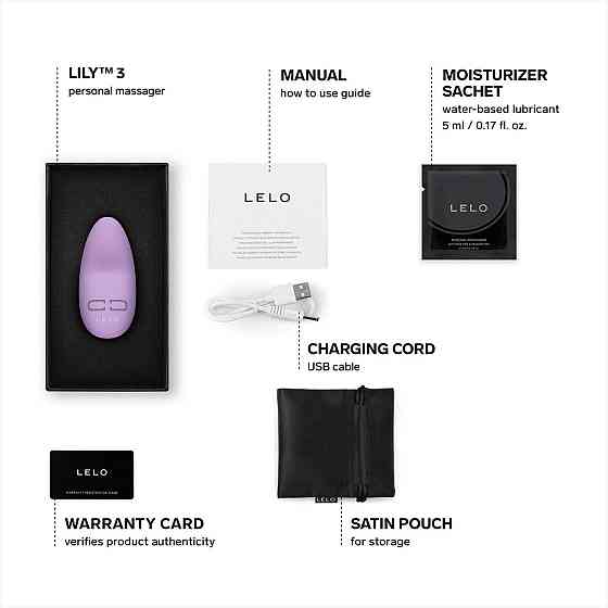 Мінівібратор для клітора LELO Lily 3 Calm Lavender, 10 режимів, дуже потужний Sex Aura Київ