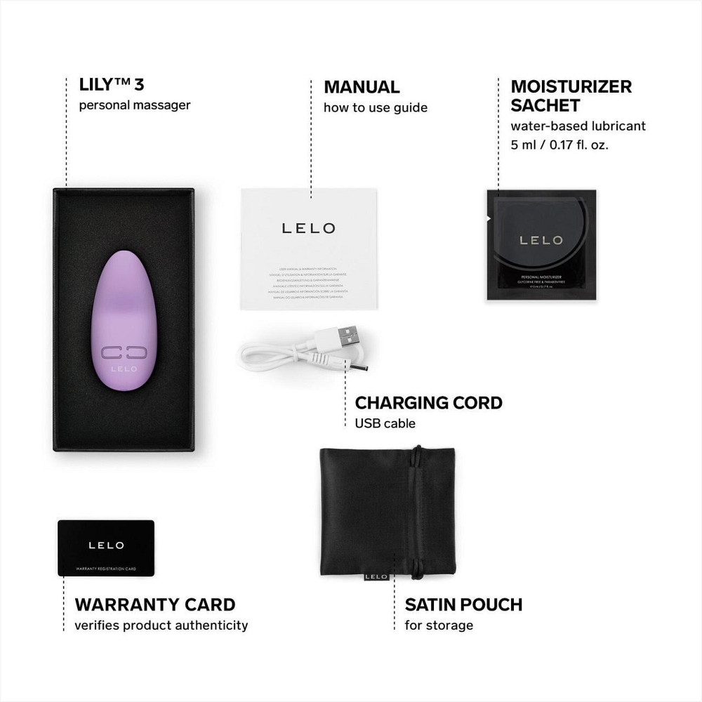Мінівібратор для клітора LELO Lily 3 Calm Lavender, 10 режимів, дуже потужний Sex Aura Київ - фото 2