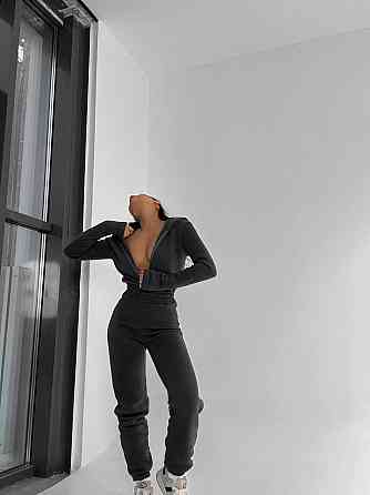 Стильный женский теплый комбинезон из качественной тринитки на флисе. Одесса