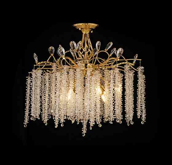 VALESO Люстра підвісна кришталева VALESO 1113/600 золотий на 9 ламп E14 Коломия