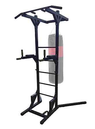 Турник + брусья + крепление под грушу напольная стойка 50х50 мм KZ-838 разборная Киев
