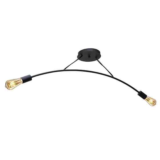 Люстра подвесная MSK Electric Orion на две лампы Е27 NL 9832-2 BK черная Одесса