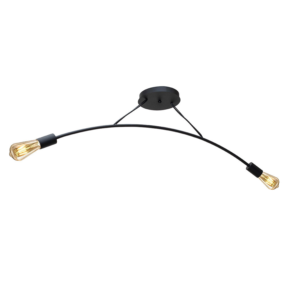 Люстра подвесная MSK Electric Orion на две лампы Е27 NL 9832-2 BK черная Одесса - изображение 2