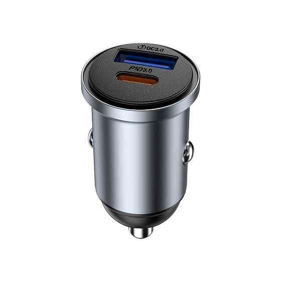 Автомобільний зарядний пристрій WIWU 35W Nano Lite A+C Fast Car Charger Wi-CC030 Gray Одеса
