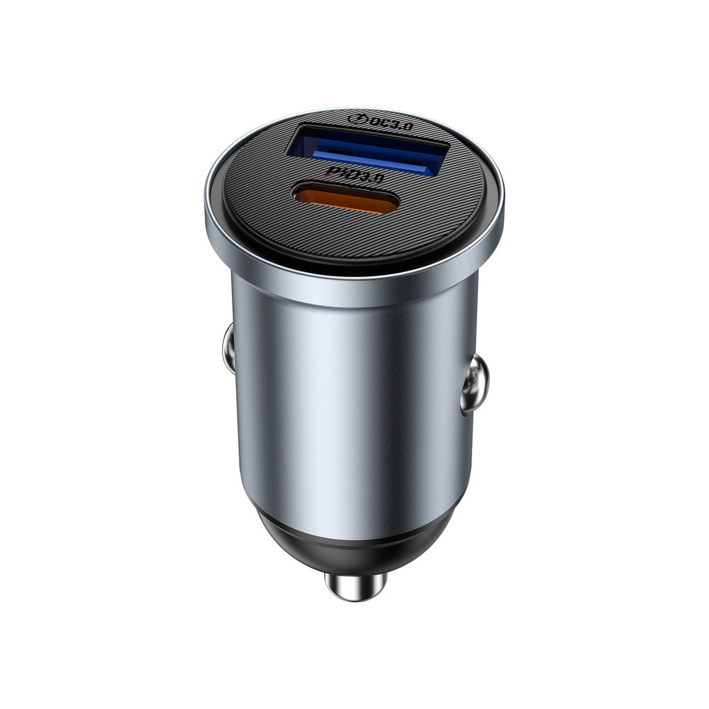Автомобільний зарядний пристрій WIWU 35W Nano Lite A+C Fast Car Charger Wi-CC030 Gray Одеса - фото 4