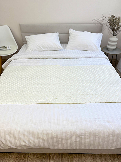 Ecotton Покривало-доріжка на ліжко Ecotton 70х230 см Саші антиалергенна двостороння молочного к Киев - изображение 3