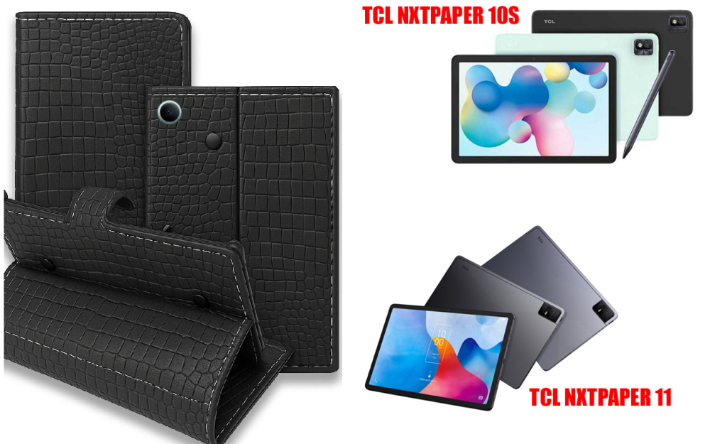Книжка-трансформер для планшета Tcl Nxtpaper 10S, Nxtpaper 11, колір Black Krokodil Black Київ - фото 1