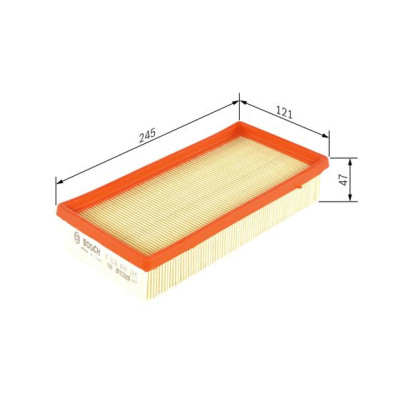 Повітряний фільтр для автомобіля Bosch F 026 400 265 Вінниця - фото 5