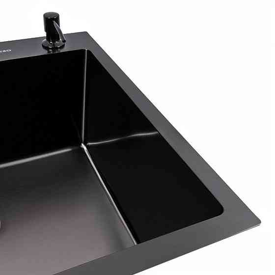 VALESO Кухонна мийка чорна 60*50 PVD VALESO Handmade ECN (2,0/0,5) Коломыя