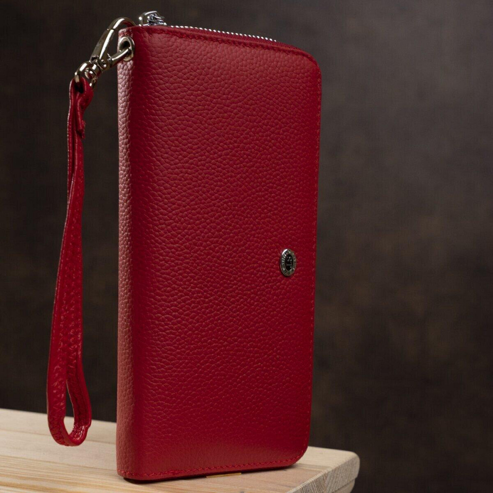 Гаманець жіночий ST Leather 18419 (ST45-2) дуже надійний Червоний Київ - фото 19