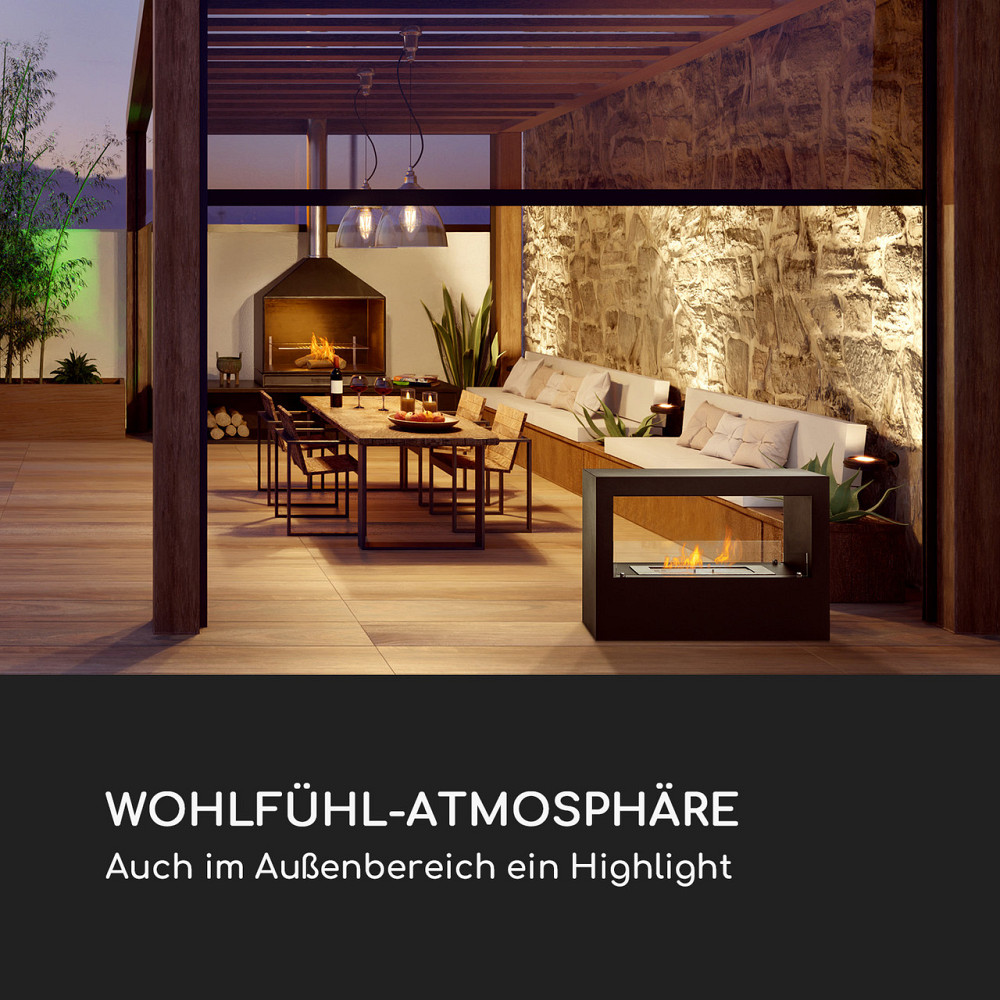 Fiamme Scopi этаноловый камин горелка из нержавеющей стали 3 литра 5-6 часов время горения черный (Германия, Ровно - изображение 4