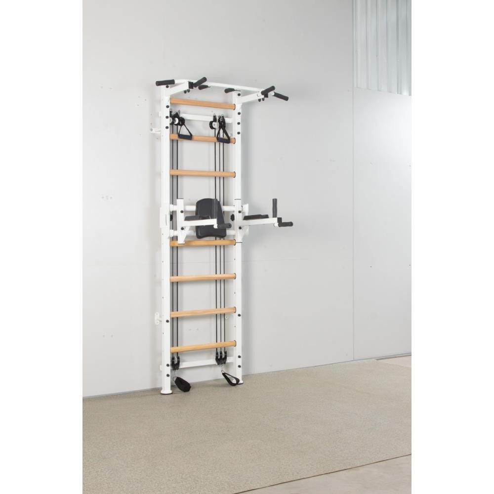 Шведская стенка с эспандерами CrossFulWhite спортивная для детей и взрослых усиленная металлическая для семьи Кам'янське - фото 4