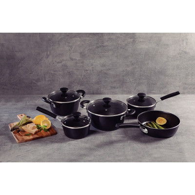 Набір посуду Tramontina Glenz 9 предметів Кам'яно-сірий (28699/610) Вінниця - фото 3