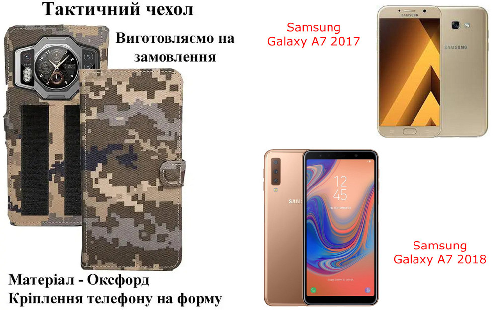 Тактический чехол для Oukitel G1, Oukitel G2, крепится к снаряжению на липучке Киев - изображение 1
