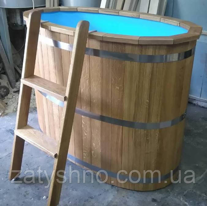 Купель дубова зі вставкою Київ - фото 6
