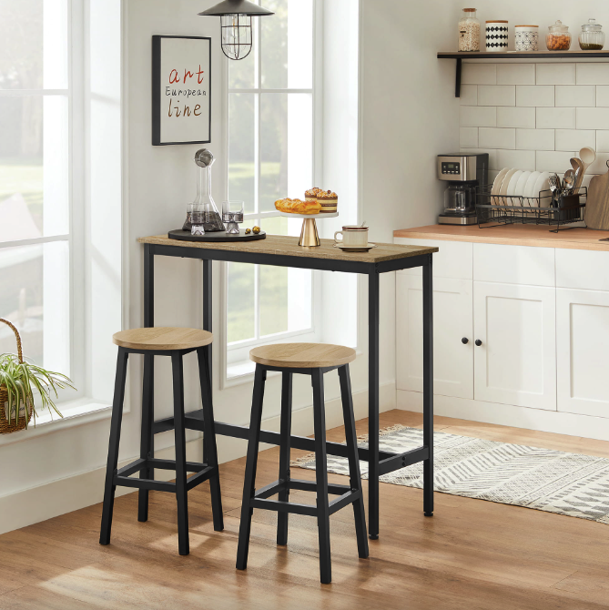 Барний стіл та 2 барні стільці Leobert Kidol в стилі Loft натуральний Киев - изображение 2