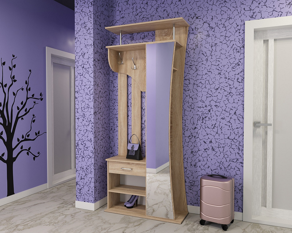 Прихожая Соло-8, Дуб Сонома, 900/330/2100 Львов - изображение 2