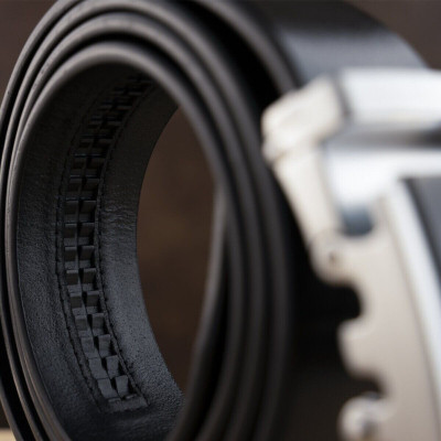 Ремень Vintage Мужской с автоматической пряжкой Черный (20294) Винница - изображение 8