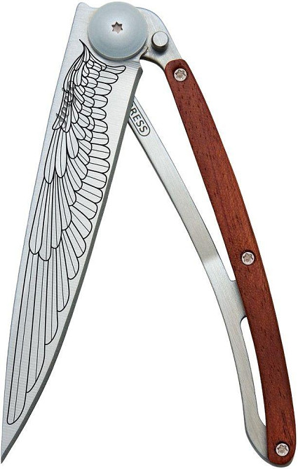 Універсальний Складаний Ніж з лазерним гравіюванням крила Deejo "37 грам" (1CB000016) Нержавіюча сталь Нововолинськ - фото 8