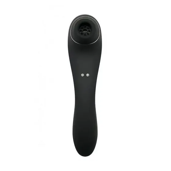 Вакуумний стимулятор з вібрацією Wooomy Smoooch Black Clitoral Suction & Vibration Львів