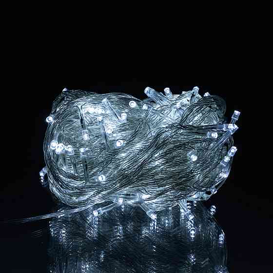 Новорічна гірлянда кімнатна нитка 14 м 160 LED кімнатна гірлянда білий провід Біле світло W160LED16MWW Коломыя