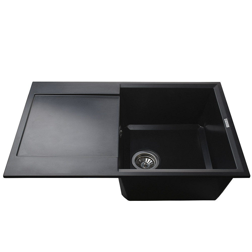 Гранітна мийка Mira KONIA чорний 790 х 500 мм Тернопіль - фото 3