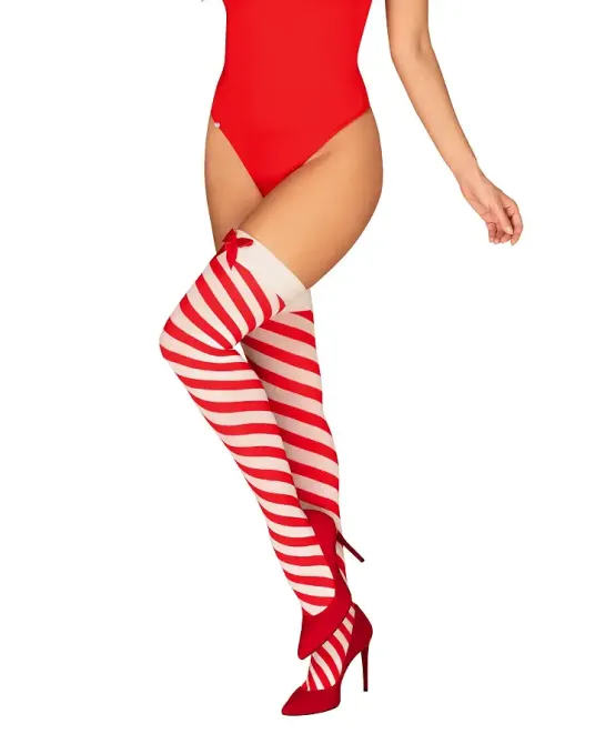 Панчохи Obsessive Kissmas stockings S/M Львів - фото 1
