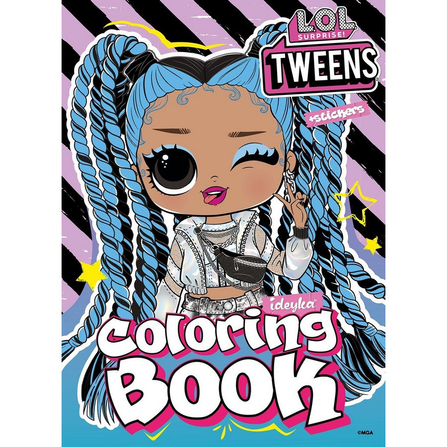 Раскраска со стикерами 