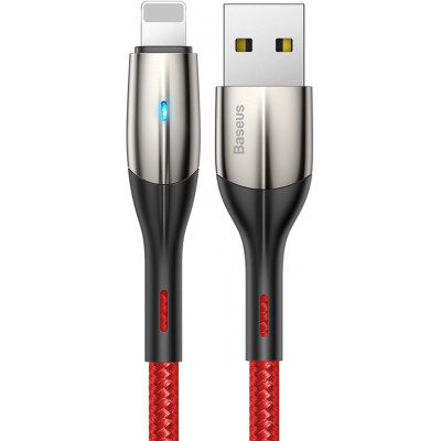 Дата кабель USB 2.0 AM to Lightning 1.0m 2.4A red Baseus (CALSP-B09) Винница - изображение 2