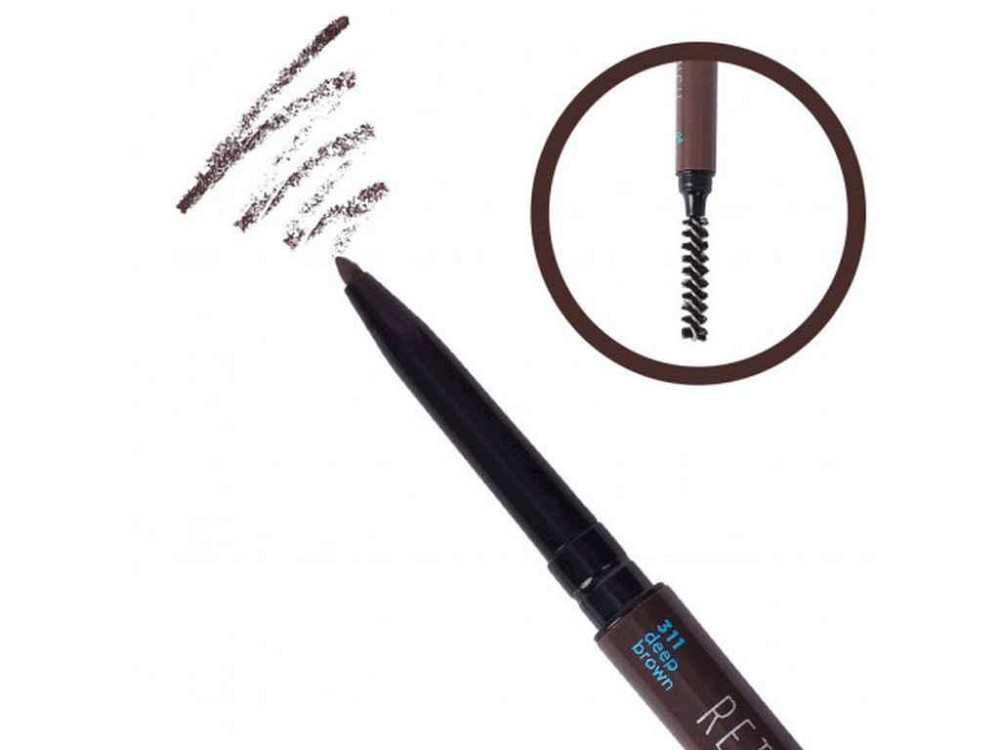 Олівець для брів механічний Micro brow pencil 311 deep brown Темно-коричневий ТМ PARISA Київ - фото 1