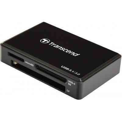 Зчитувач флеш-карт Transcend USB 3.1 Black (TS-RDF8K2) Вінниця