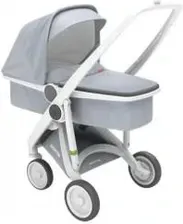 Дитяча коляска Greentom Upp Carrycot biało - szary Głęboki Київ