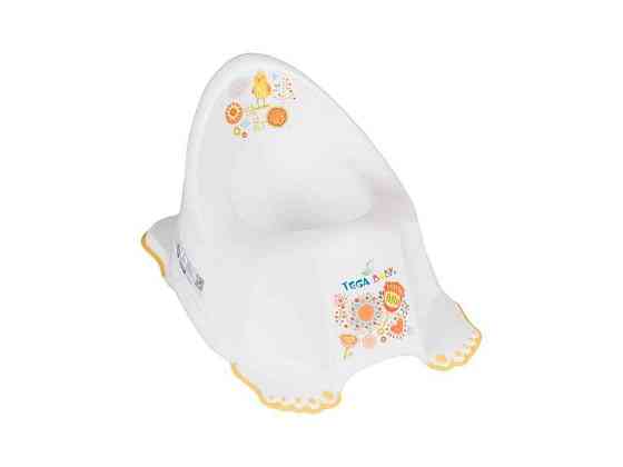 Горшок детский белый Фольк без музыки (FL-001-103, white) ТМ TEGA Киев