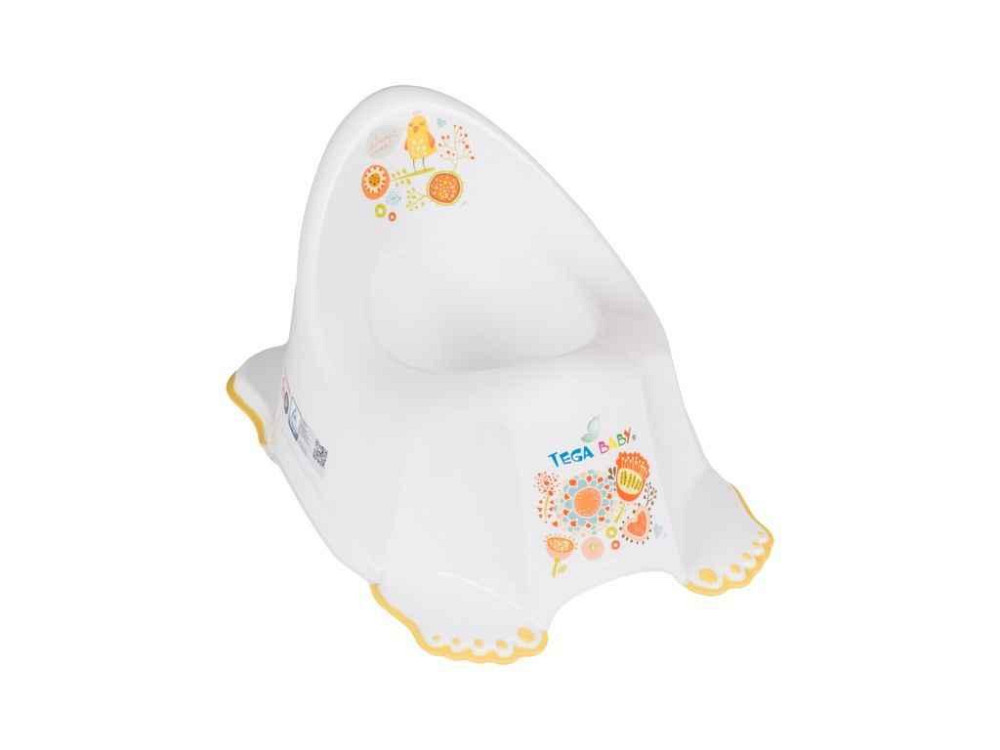 Горшок детский белый Фольк без музыки (FL-001-103, white) ТМ TEGA Киев - изображение 1