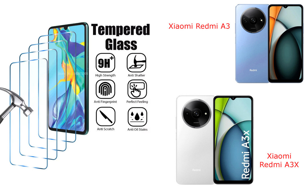 Защитное стекло ArmorGlass для Xiaomi Redmi A3, Redmi A3X – устойчивое к царапинам и ударам Киев - изображение 1