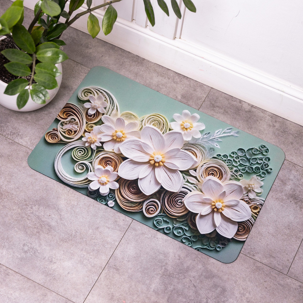 Антиковзний 3D-килимок з м'якого діатоміту 38×58 (см) вологопоглинальний HP-42-62 Коломия - фото 3