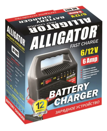 Мощное зарядное устройство Alligator AC802: 6/12 V, ток зарядки 6 А, для АКБ 15-80 Аh Киев