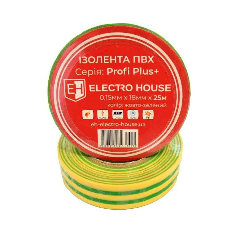 Желто-зеленая изоляционная лента 25 м Днепр - изображение 1