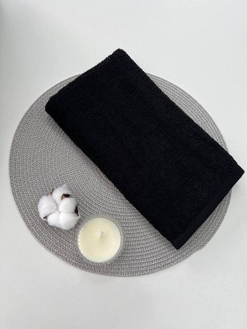 Рушник махровий Ideal Textile однотонний 70х140 см 360 г/м2 Для рук та обличчя, в кольорі Чернівці - фото 5