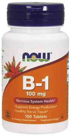 Тіамін Вітамін В1 Now Foods Vitamin B-1 100 мг 100 таблеток Київ