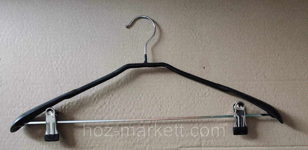 Вішалки плічка, тремпіль металевий у силіконі з хромованим гачком товстий Харків - фото 8
