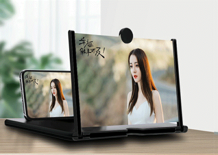 Увеличитель-подставка экрана телефона 3D Enlarged Screen 12 8022, черная Винница - изображение 3