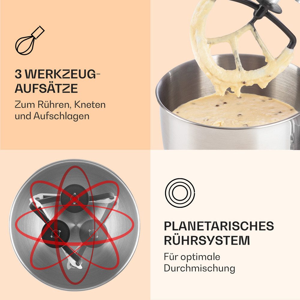 Кухонний комбайн Bella Elegance 2000 Вт/2,7 к.с./5.2 літра Неіржавка сталь Без BPA Білий (Німеччина, Рівне - фото 4