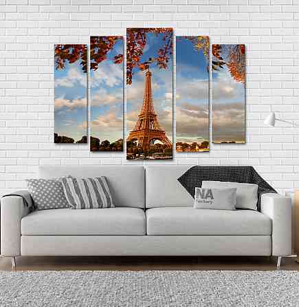 Модульна картина Париж Осінь Art-14_5 Київ