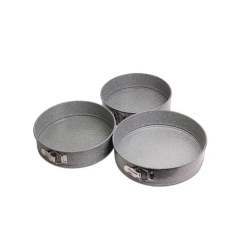 Набір роз'ємних форм для випікання 3шт (24/26/28*6,5см) вуглецева сталь (блакитний,беж) 6031 KAMILLE Житомир - фото 15