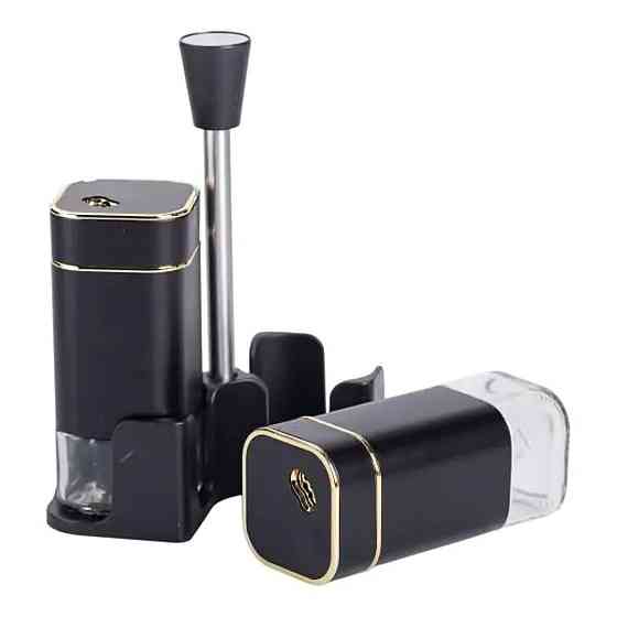 Yiwu Набір для спецій на підставці 2 баночки для солі та перцю по 120 мл HP-1305 Київ