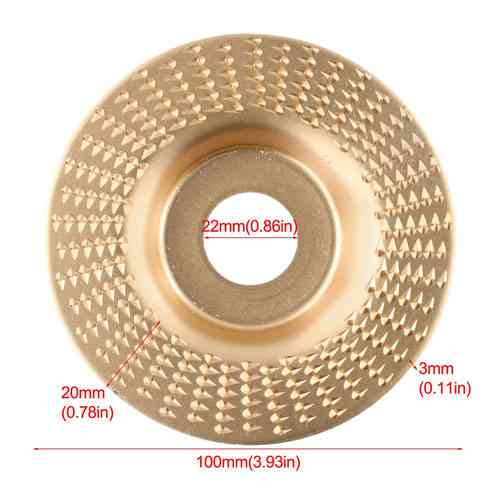 Шлифовальный обдирочный альфа диск 100x22мм для УШМ, Прямой, карбид вольфрама Вінниця